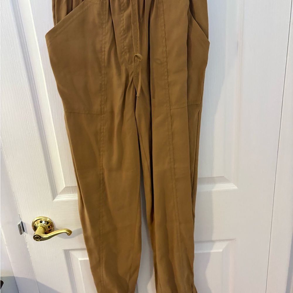 Abercrombie & Fitch Tan Track Pants Relaxed Fit